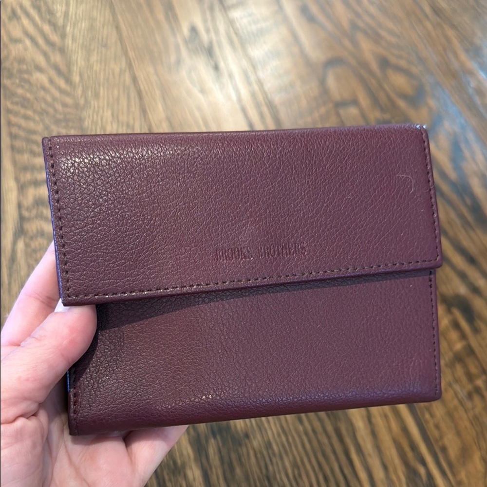 Brooks Brothers Burgundy Leather Wallet